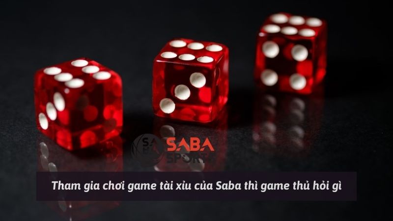 Tham gia chơi game tài xỉu của Saba thì game thủ hỏi gì